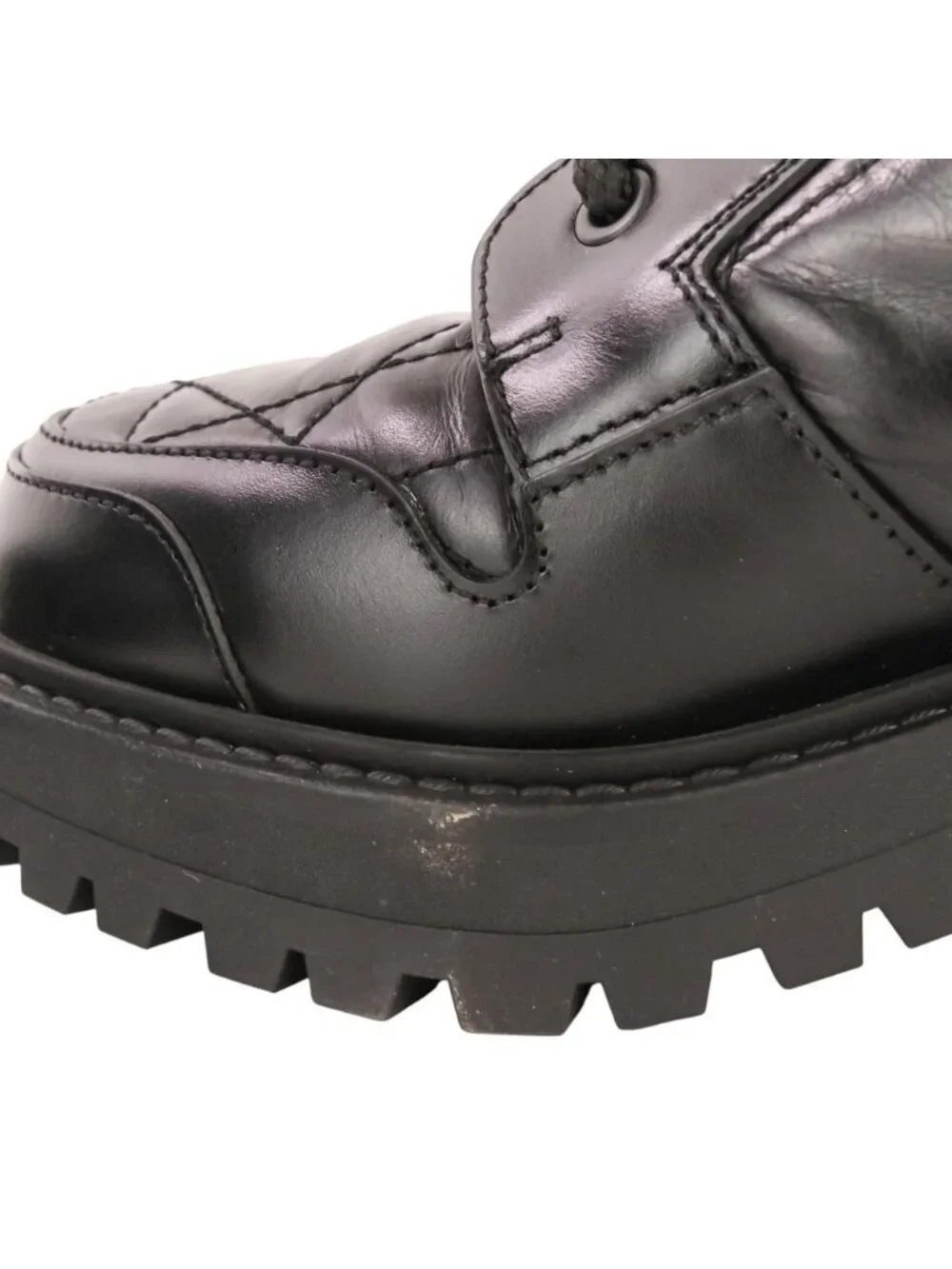 Dior D-leader Cannage Leather Quilted Boots Black